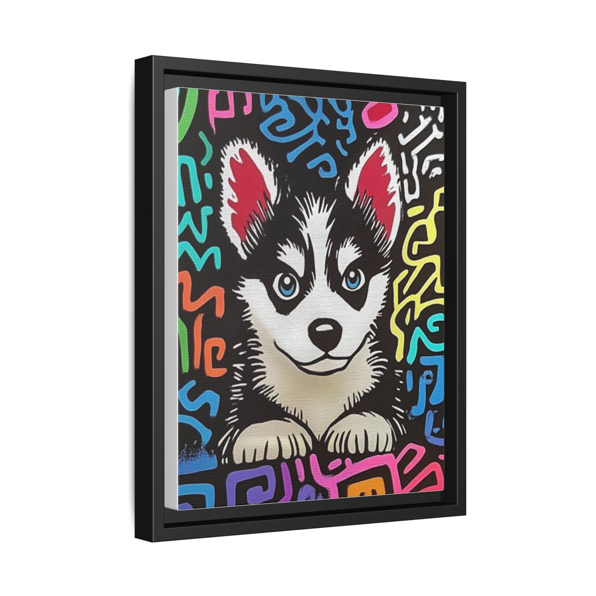"The Activist" Custom Pet Portrait Framed Canvas