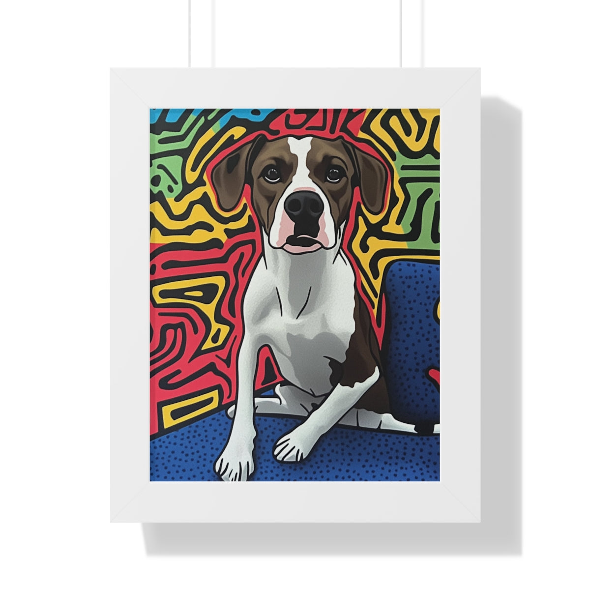 The Activist Custom Pet Portrait White Frame