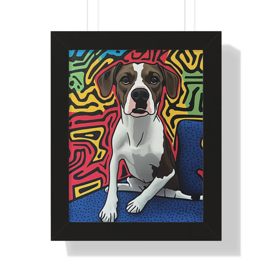 The Activist Custom Pet Portrait Black Frame