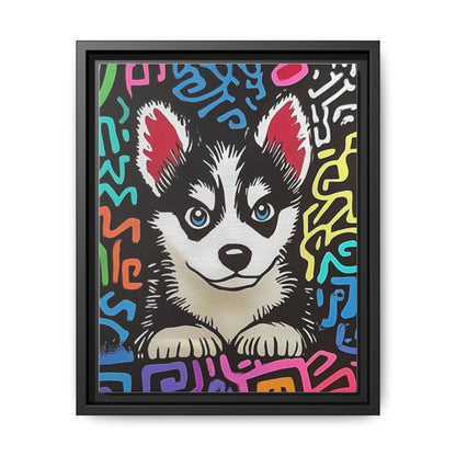 "The Activist" Custom Pet Portrait Framed Canvas