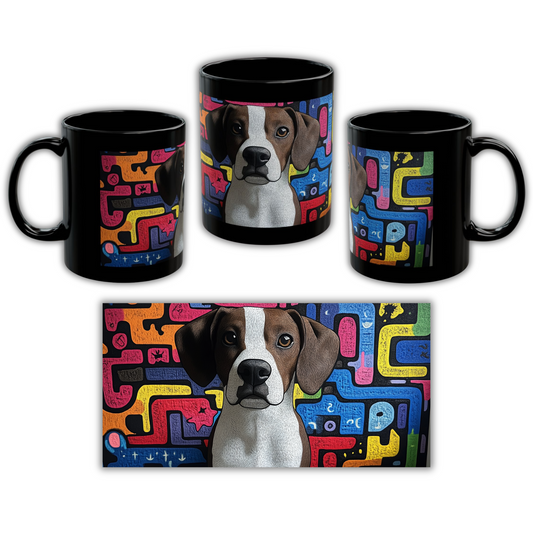 The Activist Custom Pet Portrait Black Mug