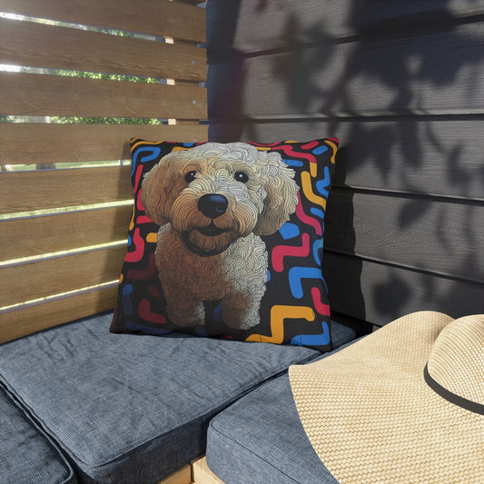 The Activist Custom Pet Portrait Outdoor Throw Pillow 16x16