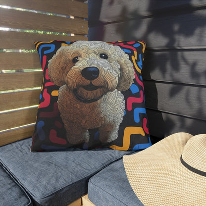 The Activist Custom Pet Portrait Outdoor Throw Pillow 20x20