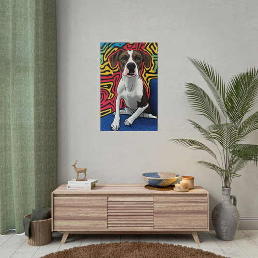 The Activist Custom Pet Portrait Poster On Wall