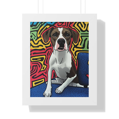 The Activist Custom Pet Portrait White Frame