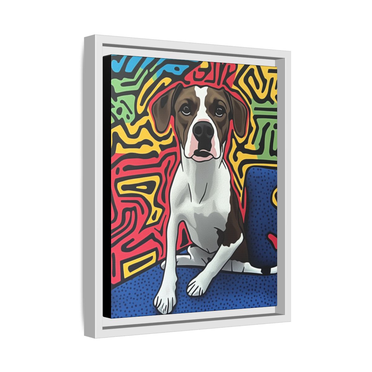 "The Activist" Custom Pet Portrait Framed Canvas