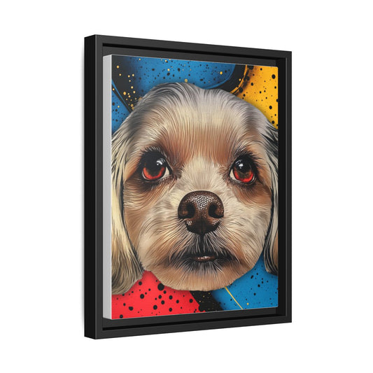 "The Comic" Custom Pet Portrait Framed Canvas