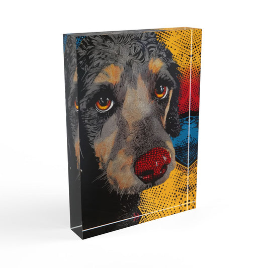 The Comic Custom Pet Portrait Acrylic Photo Block