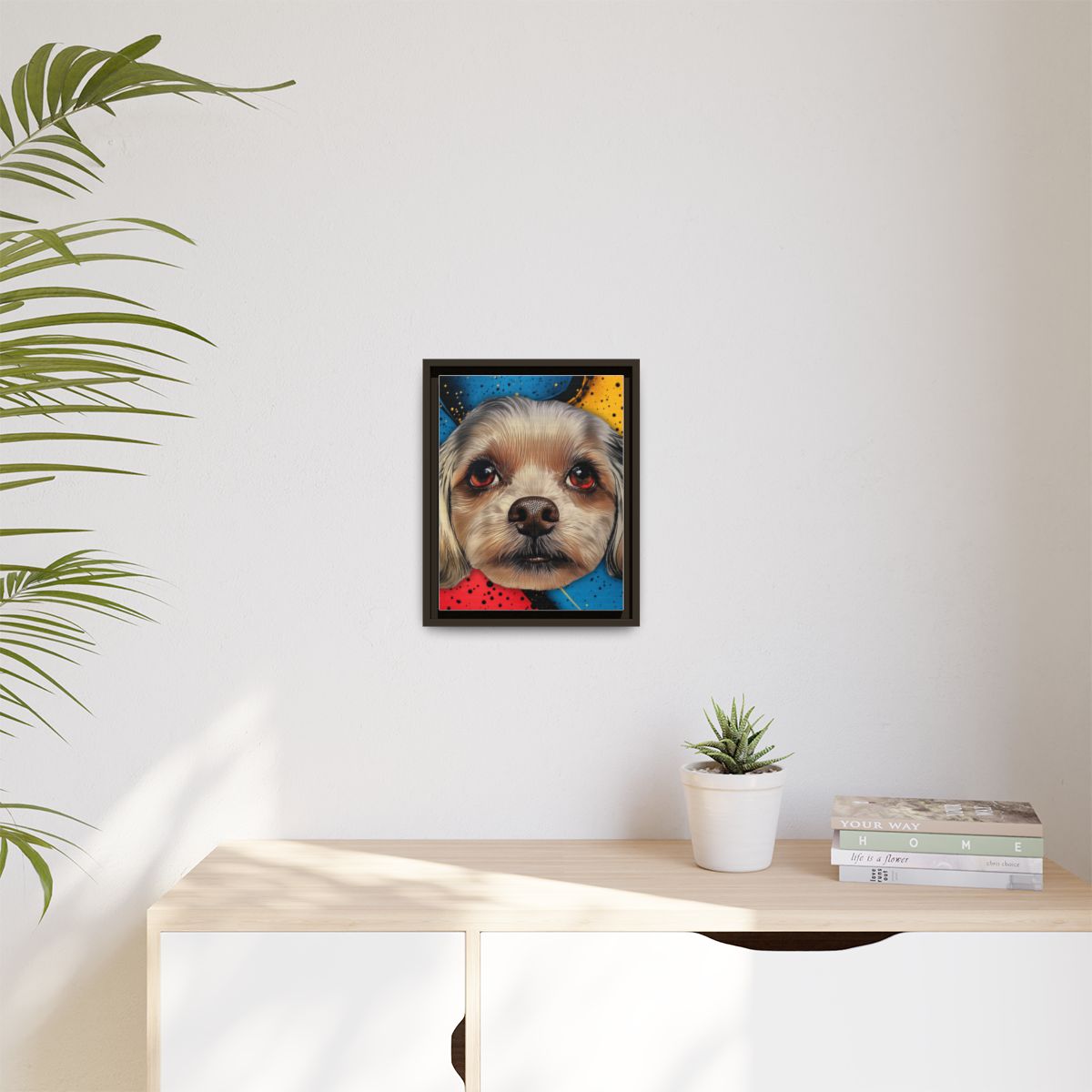"The Comic" Custom Pet Portrait Framed Canvas