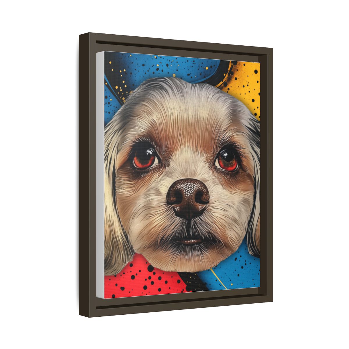 "The Comic" Custom Pet Portrait Framed Canvas