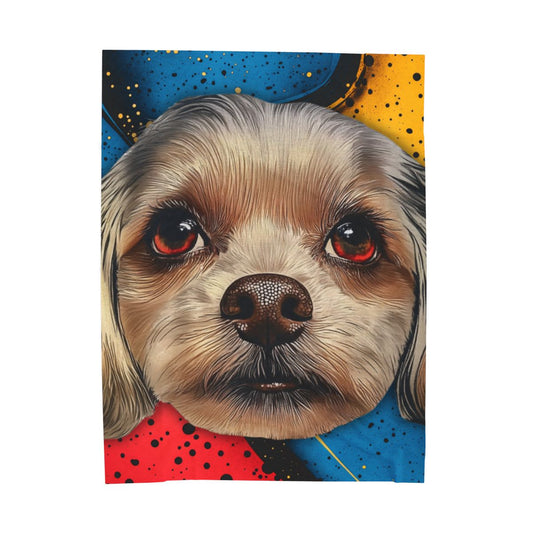 The Comic Pet Portrait Blanket