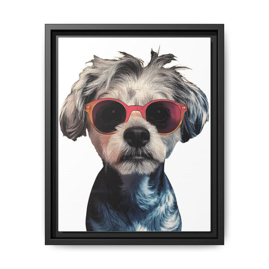 "The Pop Icon" Custom Pet Portrait Framed Canvas