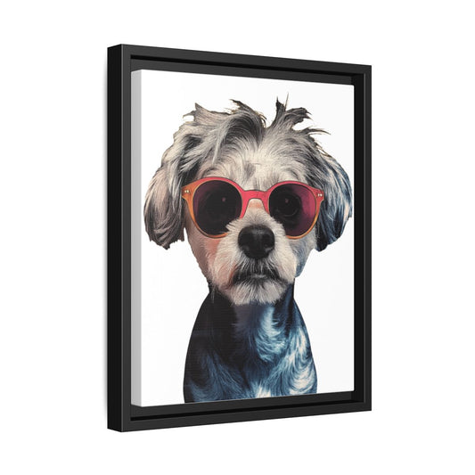 "The Pop Icon" Custom Pet Portrait Framed Canvas