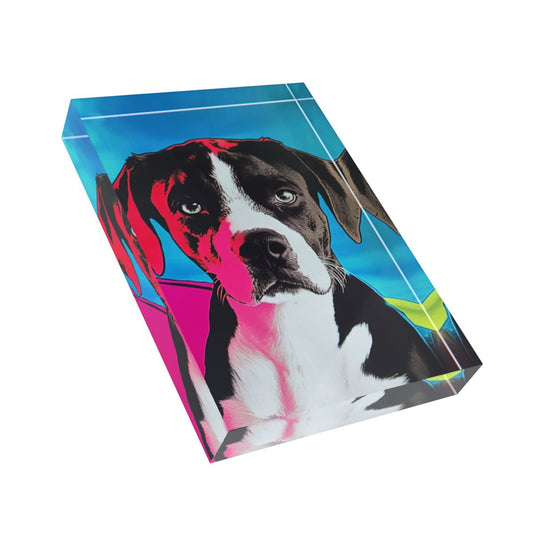 The Pop Icon Custom Pet Portrait Acrylic Photo Black 2