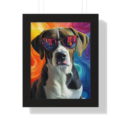 The Pop Icon Custom Pet Portrait Black Frame 2