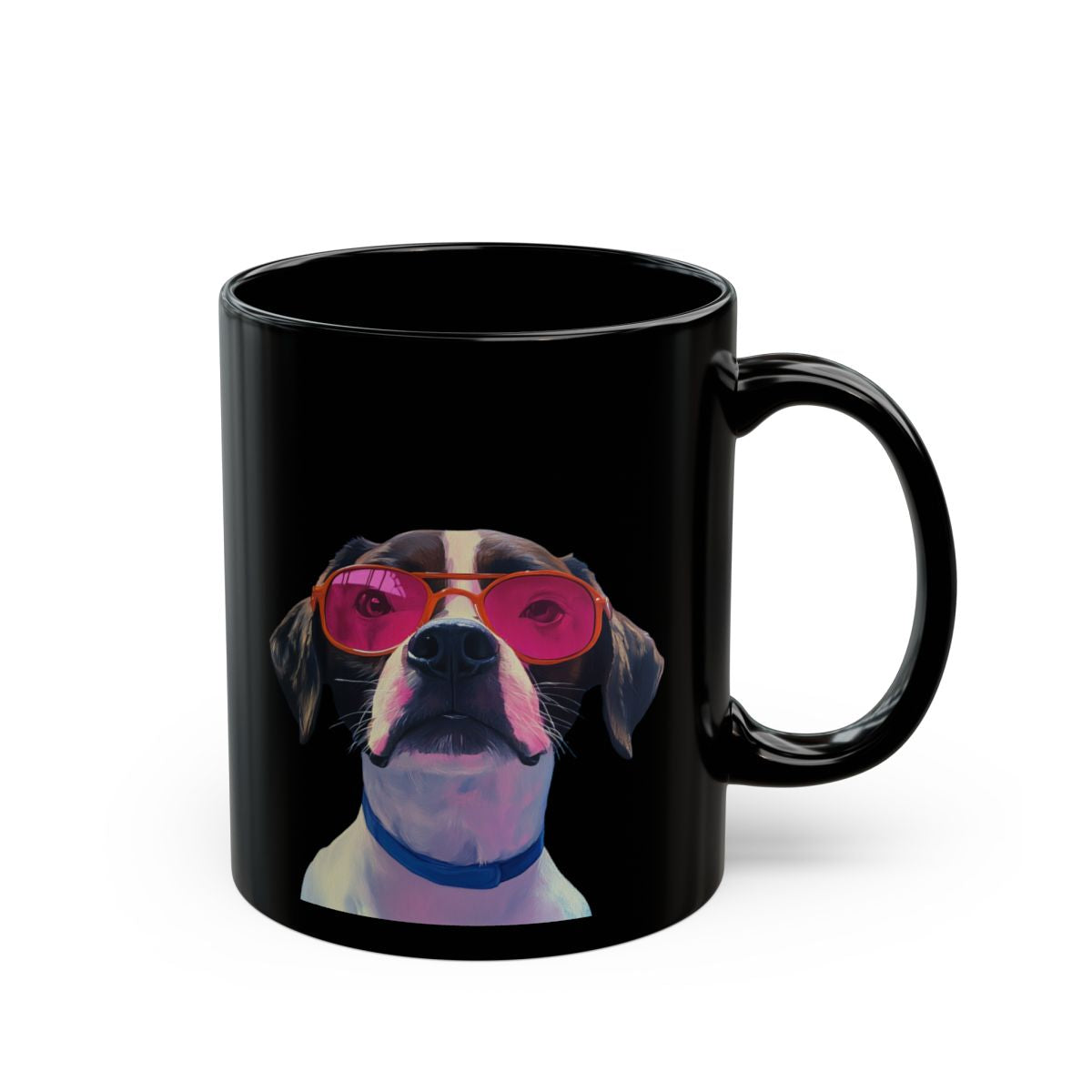 The Pop Icon Custom Pet Portrait Black Mug 2