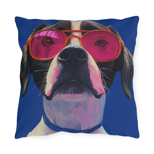 The Pop Icon Custom Pet Portrait Outdoor Throw Pillow
