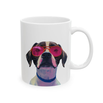 The Pop Icon Custom Pet Portrait White Mug 2
