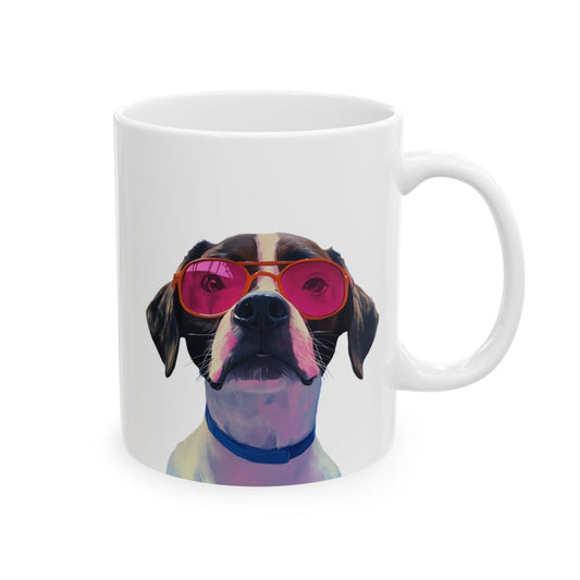 The Pop Icon Custom Pet Portrait White Mug 2