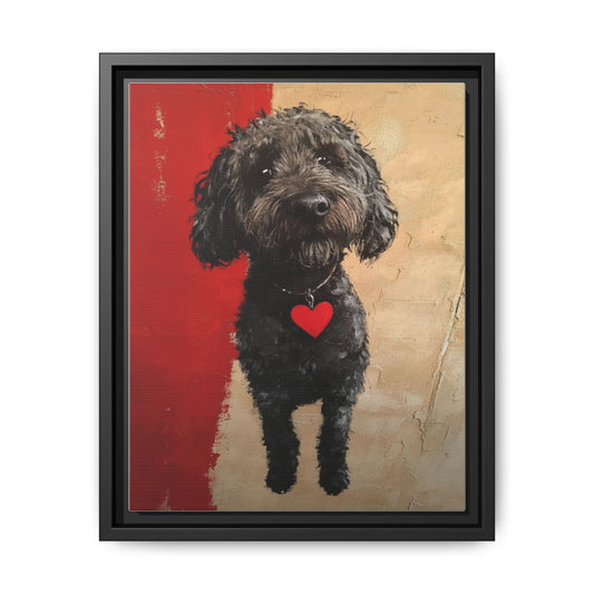 "The Street" Custom Pet Portrait Framed Canvas