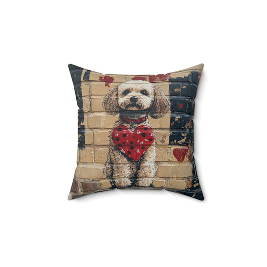The Street Custom Pet Portrait Throw Pillow