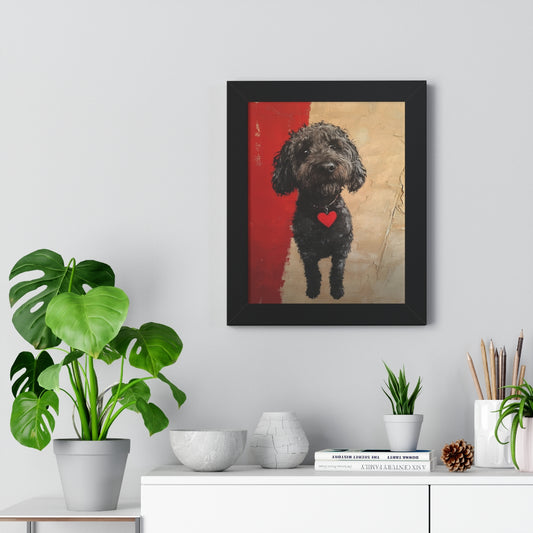 The Street Pet Portrait Black Frame On Wall