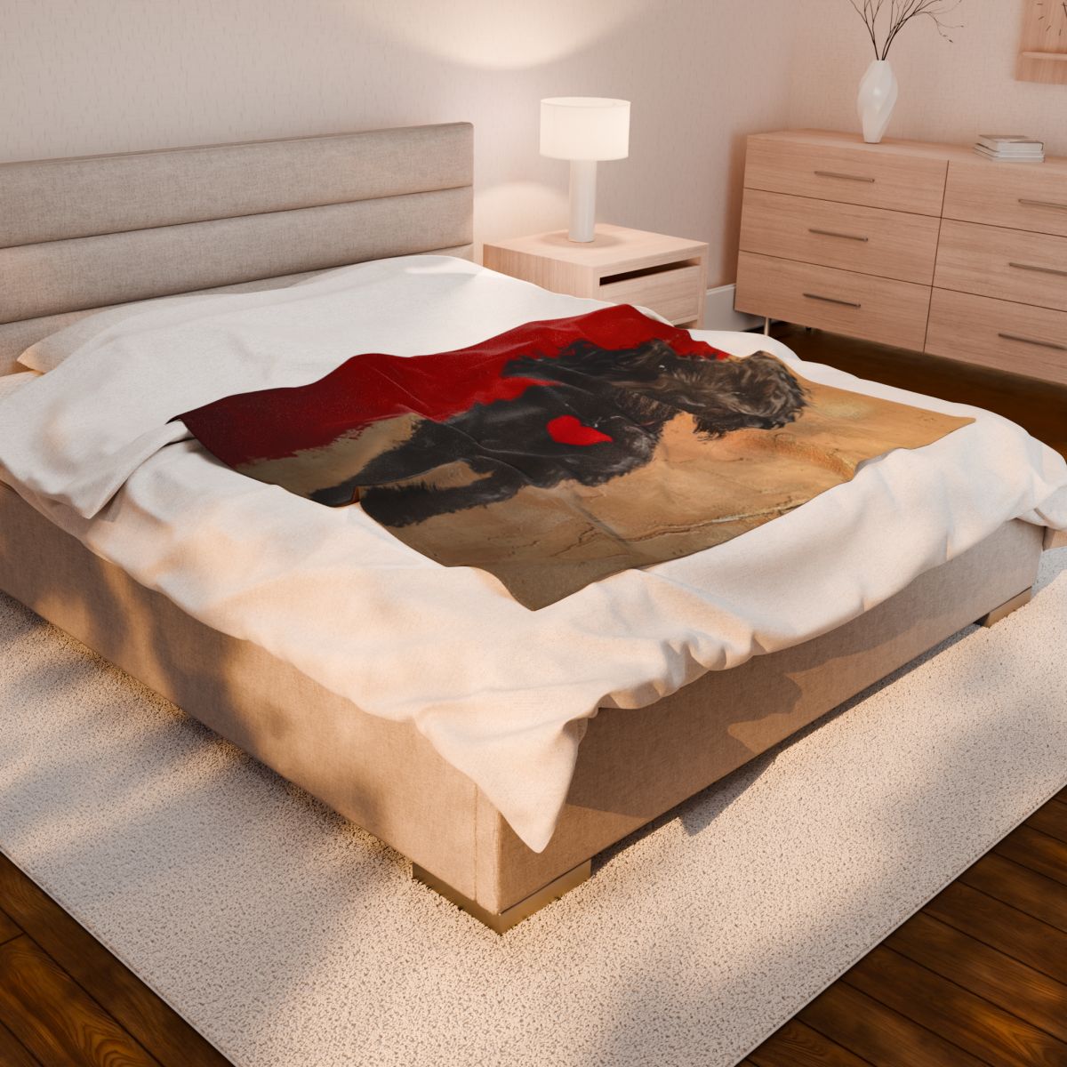 The Street Pet Portrait Blanket 50x60